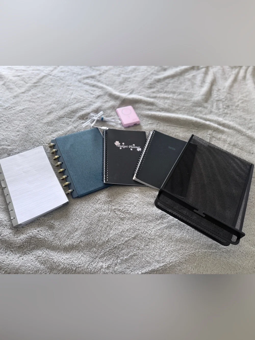 Ultimate 2026 Planner, Notebook, Portable Charger - Desk Bundle